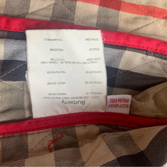 Burberry girl quilted checkers jacket coat raspberry pink sz 2 YO - Picture 9 of 12